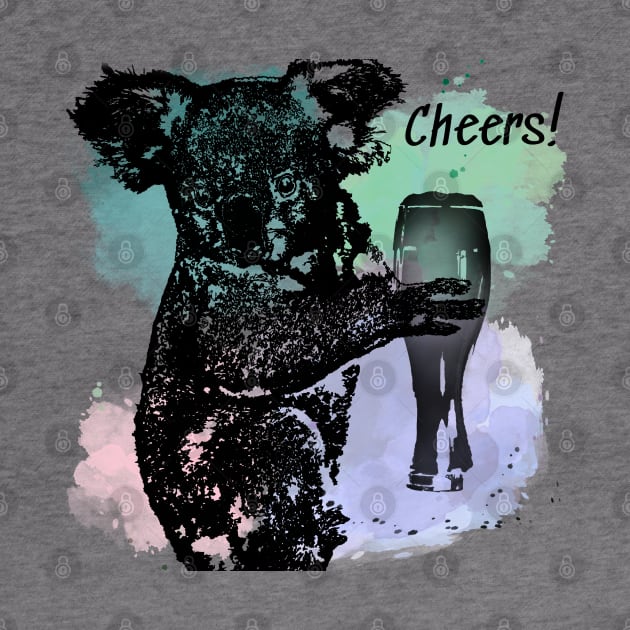 Cheers! Koala bear with a beer by Bailamor